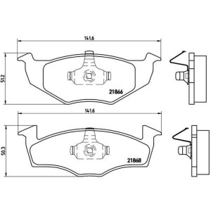 Brake Pad Set, disc brake BREMBO P85025