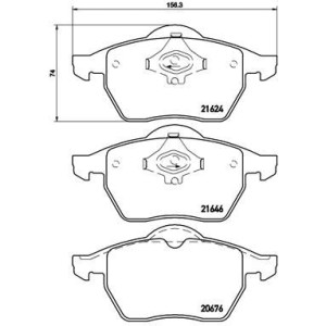 Σετ τακάκια, δισκόφρενα BREMBO P85036