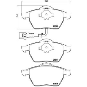 Brake Pad Set, disc brake BREMBO P85045