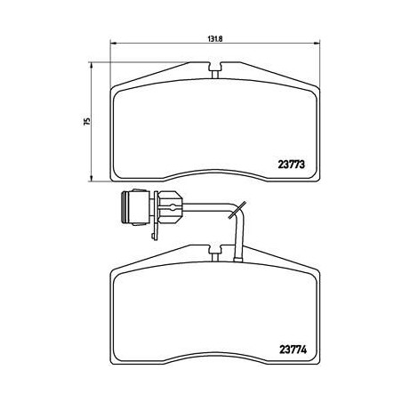 Σετ τακάκια, δισκόφρενα BREMBO P85053