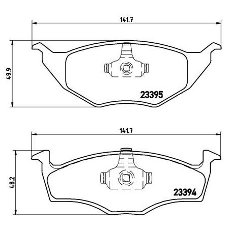 Brake Pad Set, disc brake BREMBO P85055