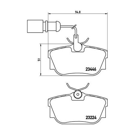 Σετ τακάκια, δισκόφρενα BREMBO P85059