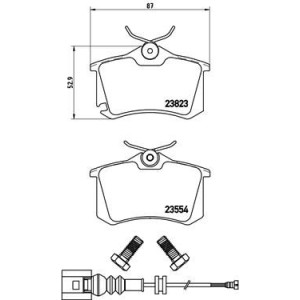 Σετ τακάκια, δισκόφρενα BREMBO P85066