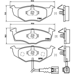 Σετ τακάκια, δισκόφρενα BREMBO P85071