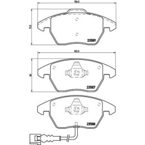 Σετ τακάκια, δισκόφρενα BREMBO P85075