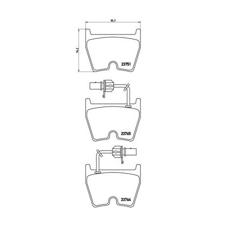 Σετ τακάκια, δισκόφρενα BREMBO P85078