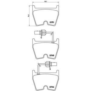 Σετ τακάκια, δισκόφρενα BREMBO P85078