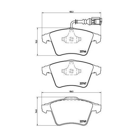 Σετ τακάκια, δισκόφρενα BREMBO P85082