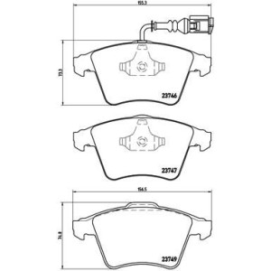 Σετ τακάκια, δισκόφρενα BREMBO P85082