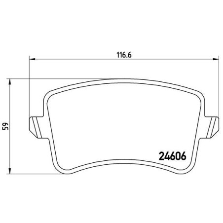 Σετ τακάκια, δισκόφρενα BREMBO P85100