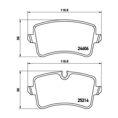 Brake Pad Set, disc brake BREMBO P85118