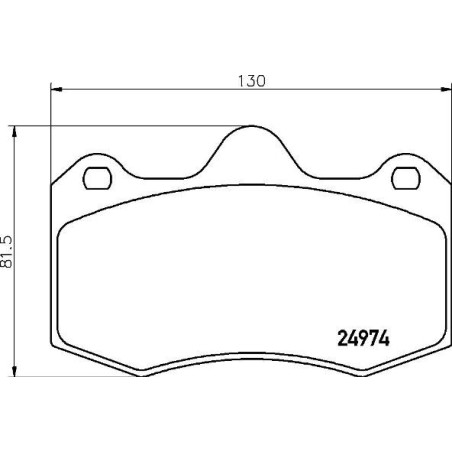 Brake Pad Set, disc brake BREMBO P85134