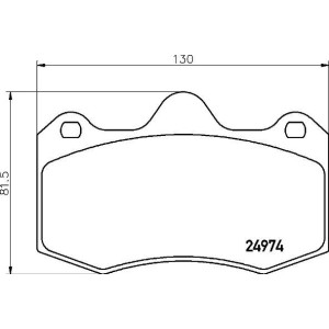 Σετ τακάκια, δισκόφρενα BREMBO P85134