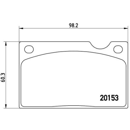 Brake Pad Set, disc brake BREMBO P86003