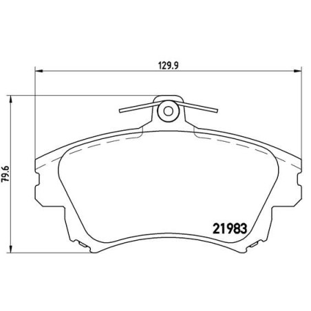 Brake Pad Set, disc brake BREMBO P86017