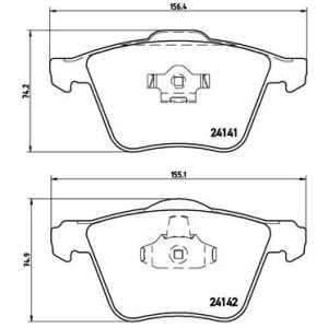 Σετ τακάκια, δισκόφρενα BREMBO P86018