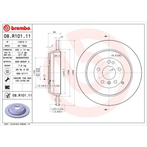 Brake Disc BREMBO 08.R101.11