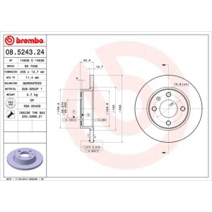 Brake Disc BREMBO 08.5243.24