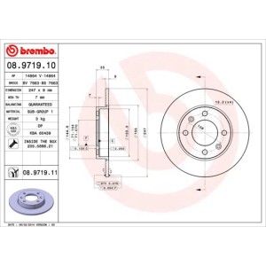 Δισκόπλακα BREMBO 08.9719.10