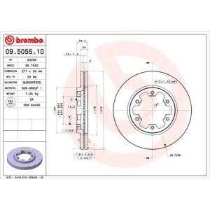 Brake Disc BREMBO 09.5055.10