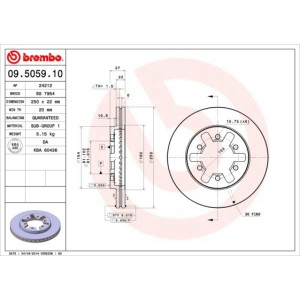 Brake Disc BREMBO 09.5059.10