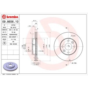 Brake Disc BREMBO 09.8656.10