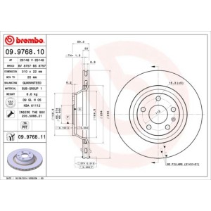 Brake Disc BREMBO 09.9768.11