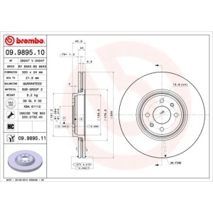 Δισκόπλακα BREMBO 09.9895.10