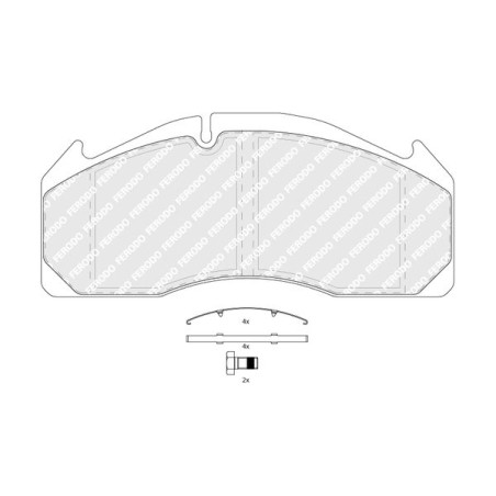 Brake Pad Set, disc brake FERODO FCV1388B