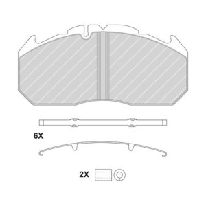 Brake Pad Set, disc brake FERODO FCV1578BFE