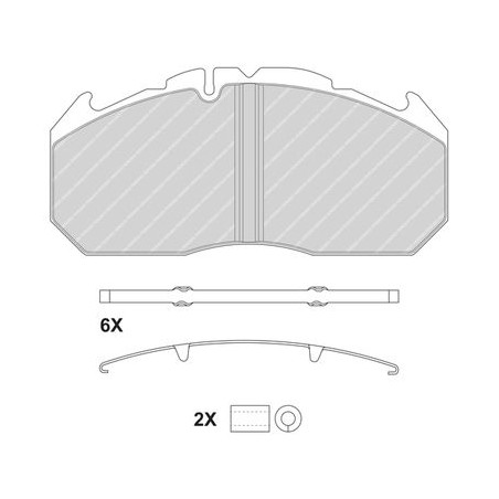 Brake Pad Set, disc brake FERODO FCV1579BFE