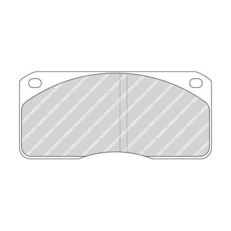 Brake Pad Set, disc brake FERODO FCV523