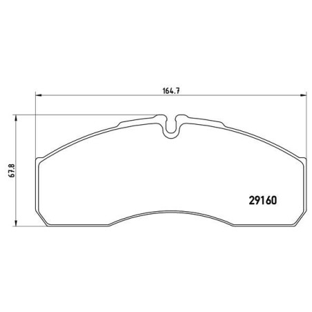 Brake Pad Set, disc brake BREMBO PA6022