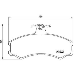 Σετ τακάκια, δισκόφρενα BREMBO PA6024