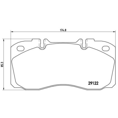 Σετ τακάκια, δισκόφρενα BREMBO PA6025