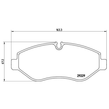 Brake Pad Set, disc brake BREMBO PA6026