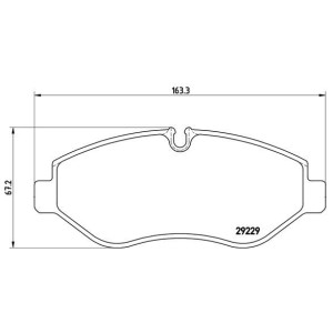 Σετ τακάκια, δισκόφρενα BREMBO PA6026