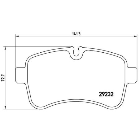 Brake Pad Set, disc brake BREMBO PA6027