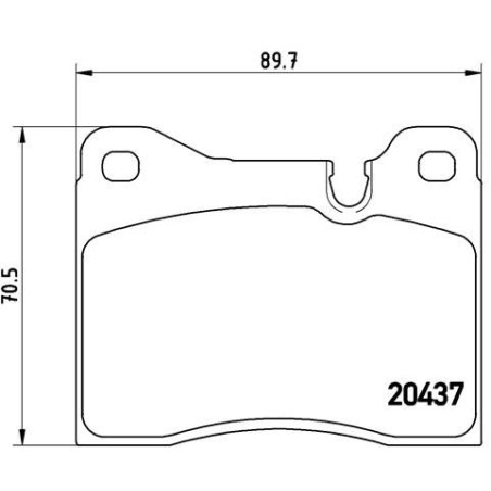 Σετ τακάκια, δισκόφρενα BREMBO P06002