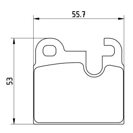 Brake Pad Set, disc brake BREMBO P06004