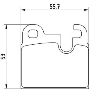 Σετ τακάκια, δισκόφρενα BREMBO P06004