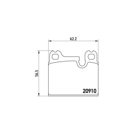 Brake Pad Set, disc brake BREMBO P06005