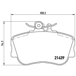 Σετ τακάκια, δισκόφρενα BREMBO P06017