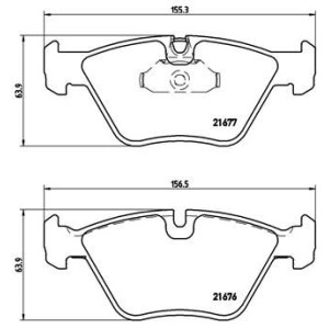 Brake Pad Set, disc brake BREMBO P06022
