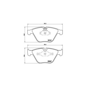 Σετ τακάκια, δισκόφρενα BREMBO P06045