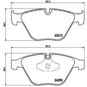 Brake Pad Set, disc brake BREMBO P06055