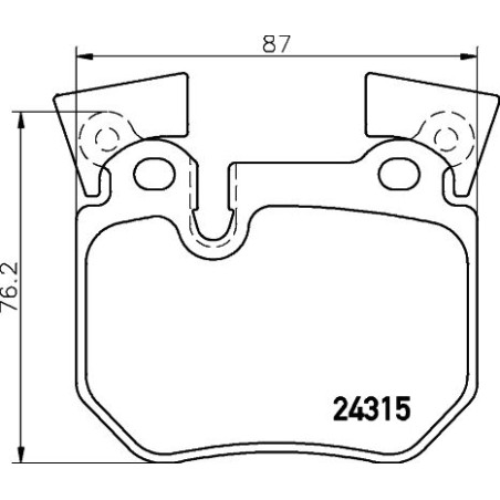 Brake Pad Set, disc brake BREMBO P06059