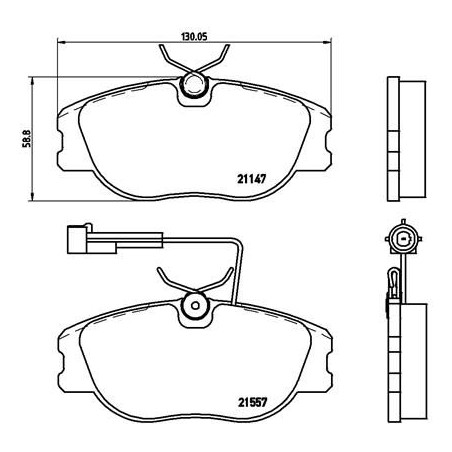 Σετ τακάκια, δισκόφρενα BREMBO P23043