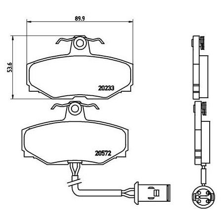 Σετ τακάκια, δισκόφρενα BREMBO P36006