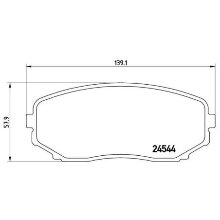 Σετ τακάκια, δισκόφρενα BREMBO P49040